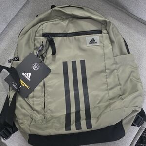 NWT Adidas Olive Green Backpack | 3 Stripe | Unisex School Gym Travel Bag